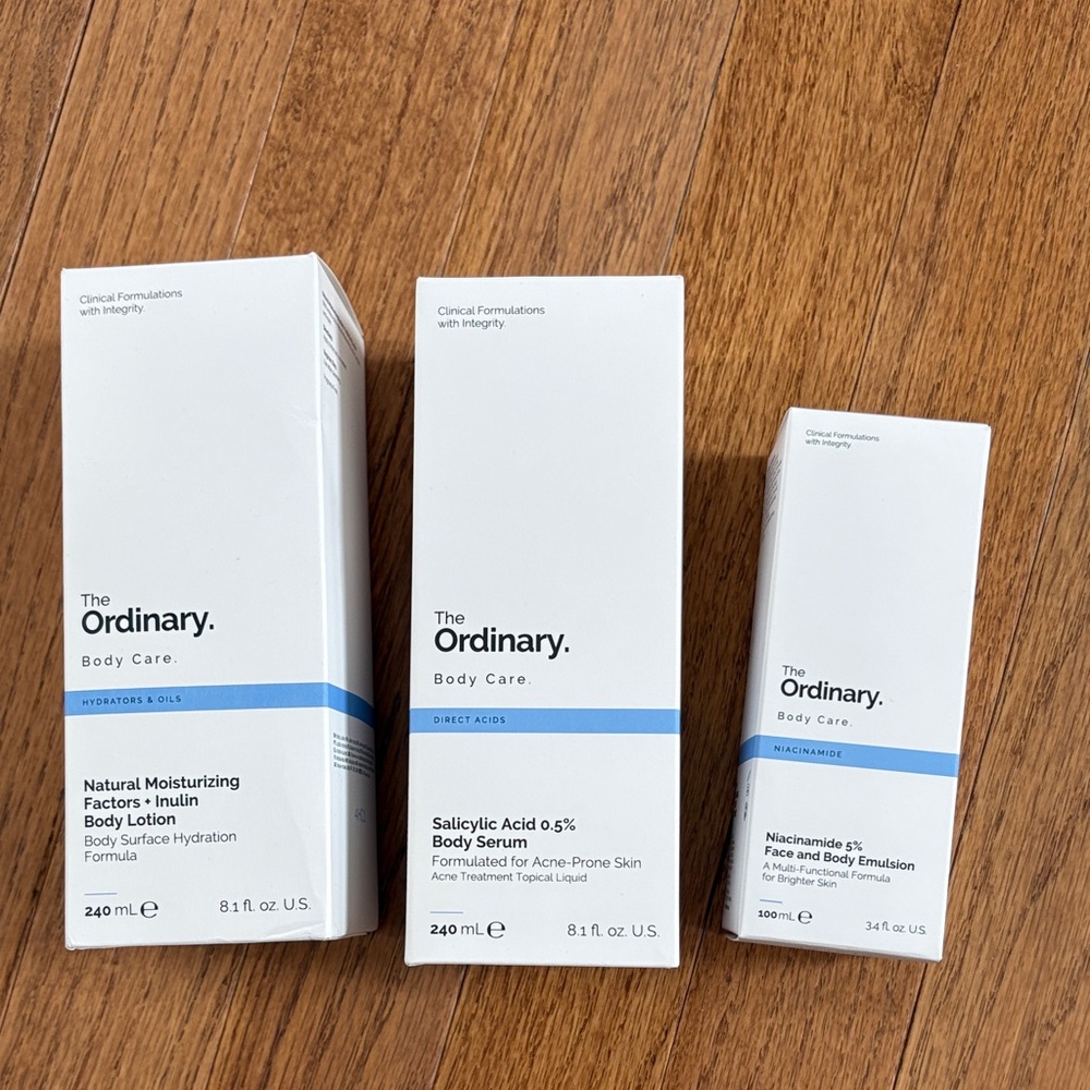 The Ordinary Body Care set